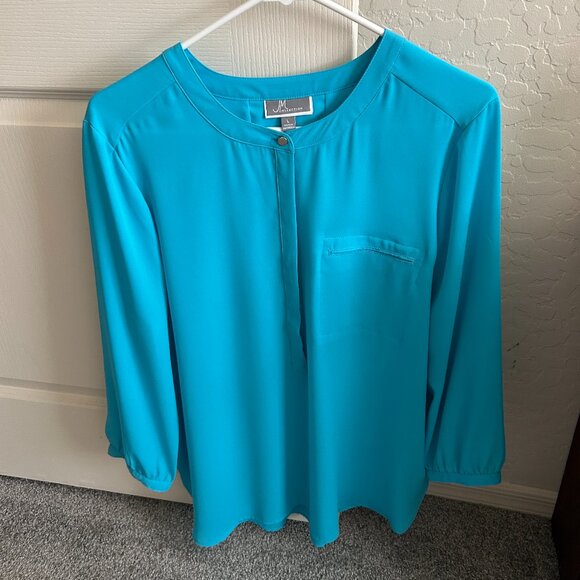 JM Collection Polyester blouse - Picture 1 of 8
